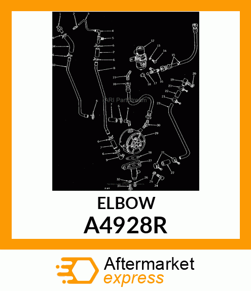 ELBOW,45 DEGREE FLARE TYPE A4928R