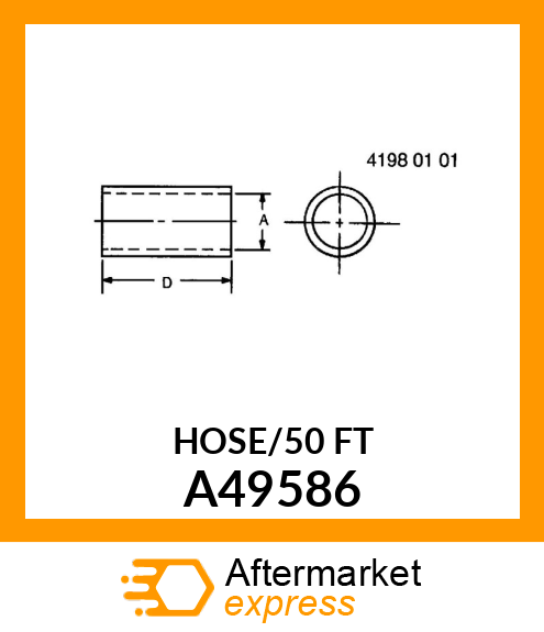 HOSE 1/4 IN. ID A49586