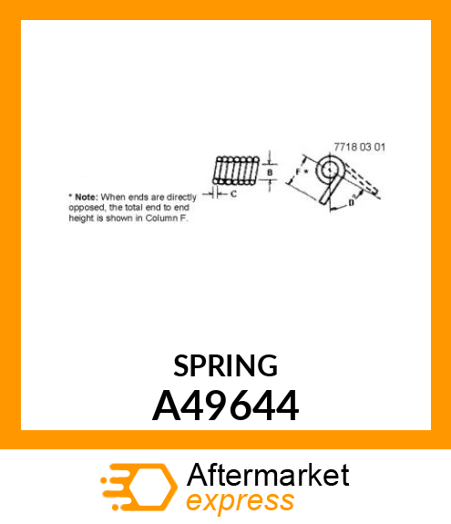 Torsion Spring A49644