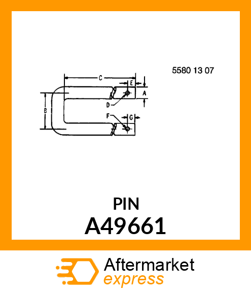 PIN, LATCH A49661