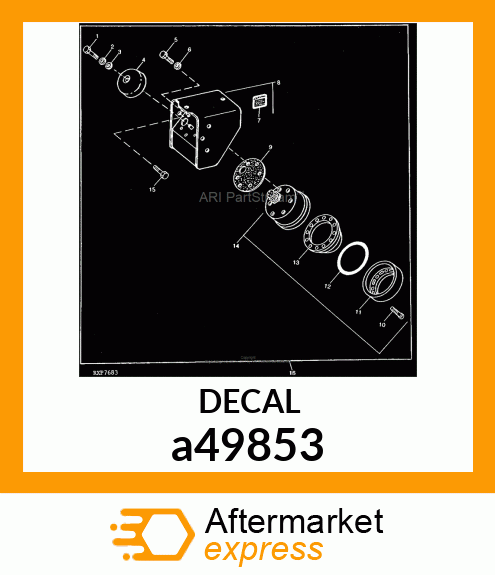 LABEL, RADAR WARNING a49853