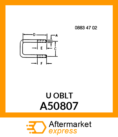 Bolt A50807