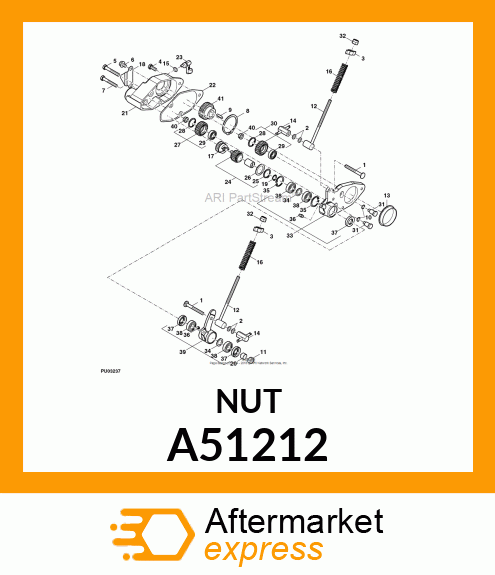 LOCKNUT, HEX DEFLECTED THD M10 A51212