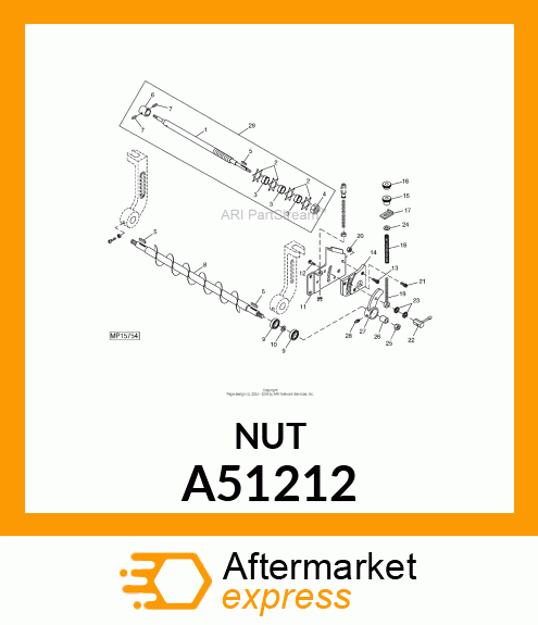 LOCKNUT, HEX DEFLECTED THD M10 A51212