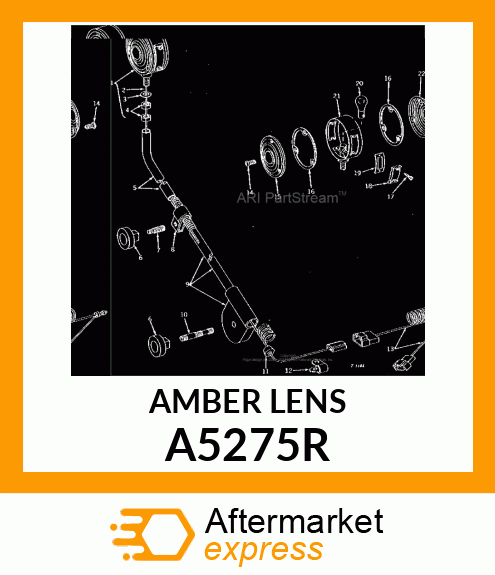 LENS,AMBER A5275R