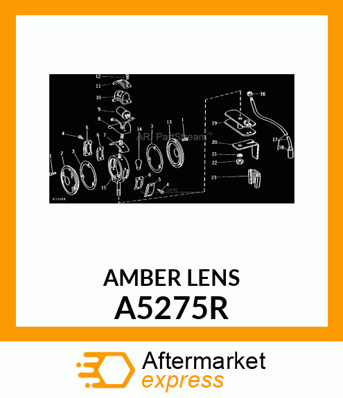 LENS,AMBER A5275R