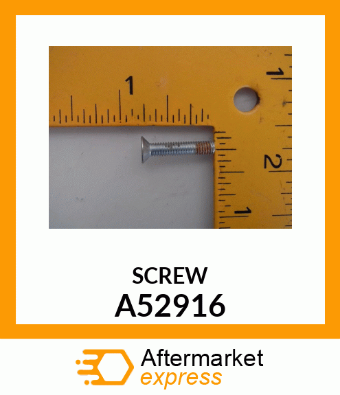 SCREW, CSINK HD W/PATCH A52916