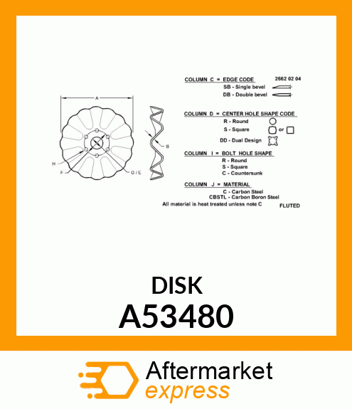 Disk Colter A53480