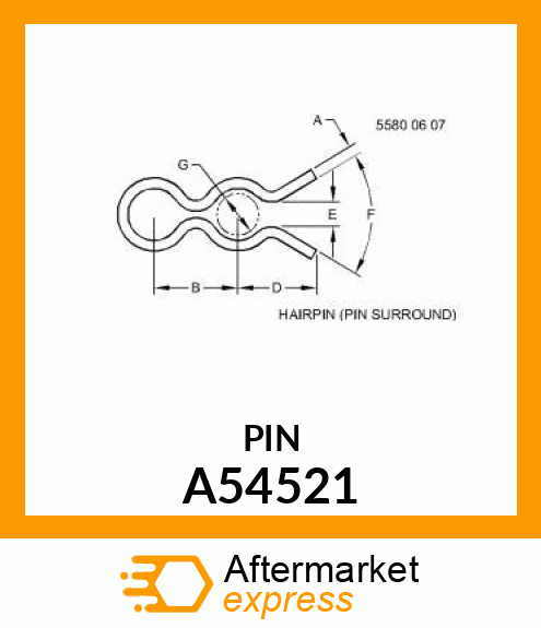 Spring Locking Pin A54521