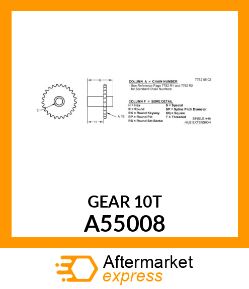 Chain Sprocket A55008