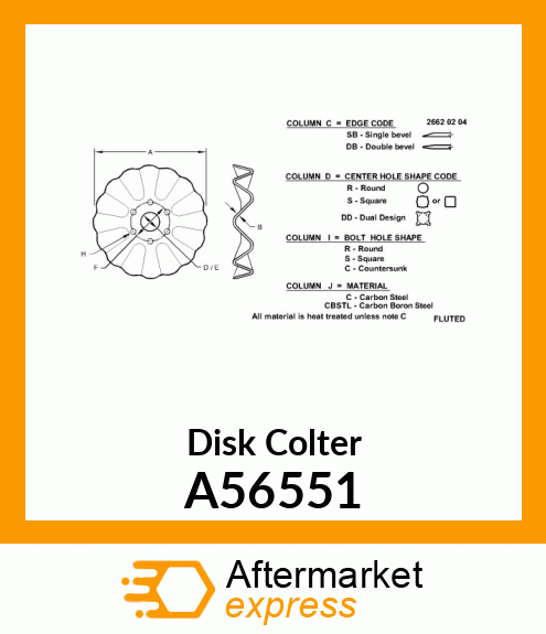 Disk Colter A56551