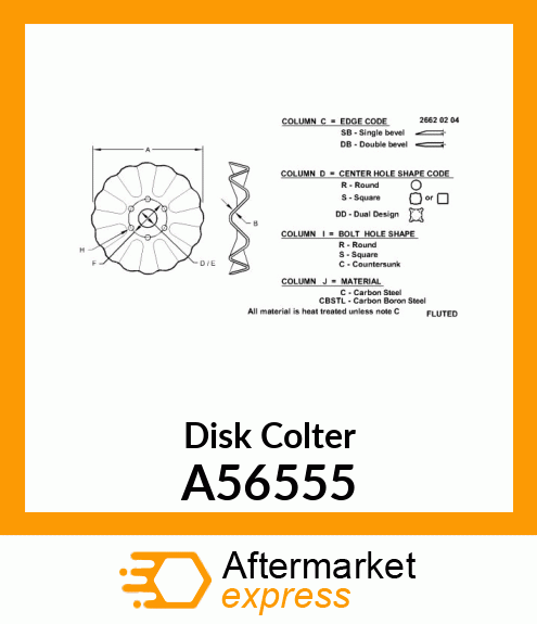 Disk Colter A56555