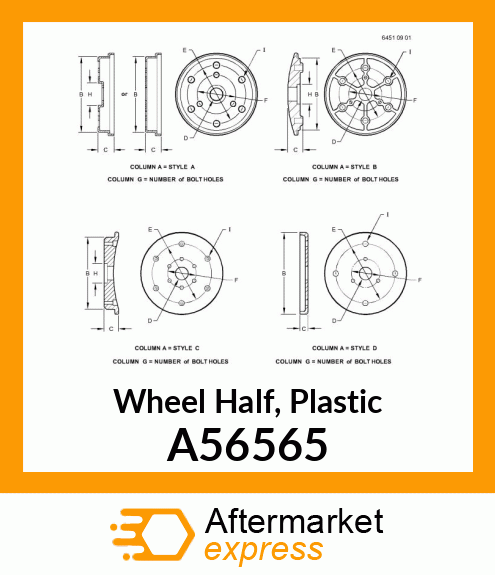 WHEEL, OUTER A56565