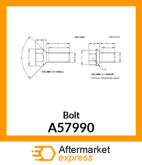 Bolt A57990