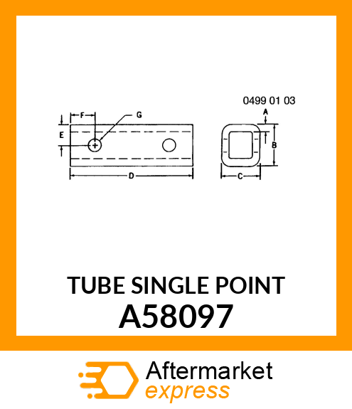 TUBE SINGLE POINT A58097