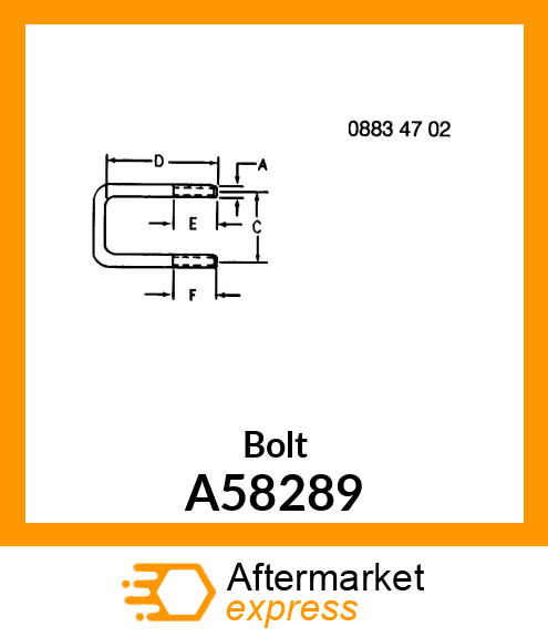 Bolt A58289