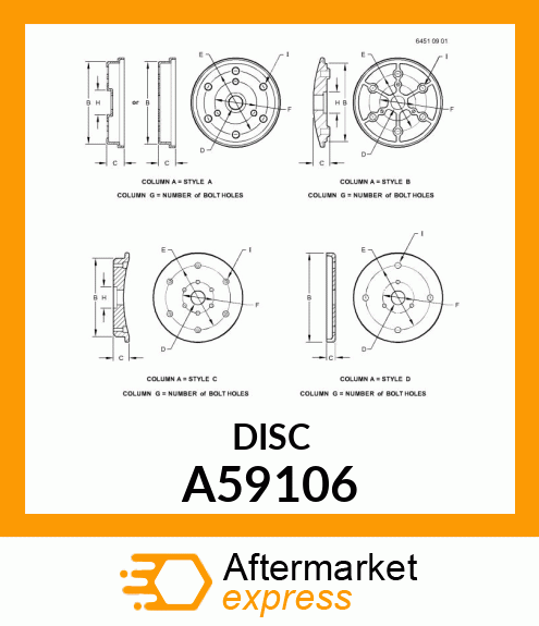 WHEEL, HALF, 1 X 12 A59106