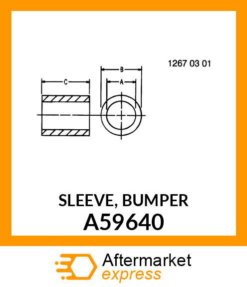 SLEEVE, BUMPER A59640