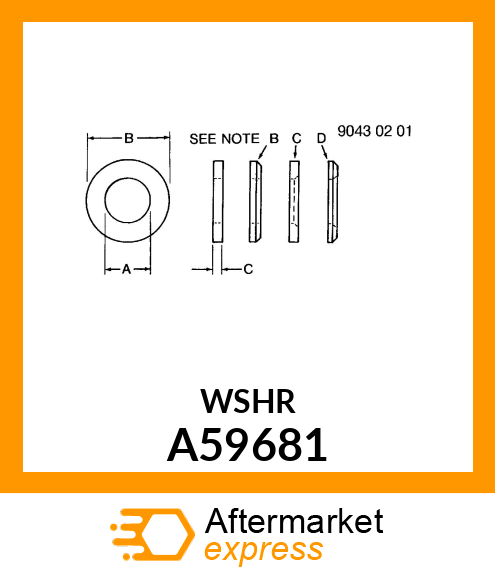 WASHER THRUST A59681