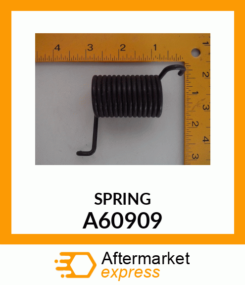 EXTENSION SPRING, TORSION RH A60909