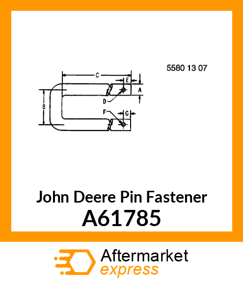 Pin Fastener A61785