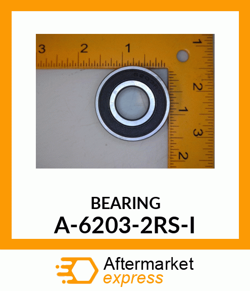 Ball Bearing - BRG., BALL; 6200 SERIES A-6203-2RS-I