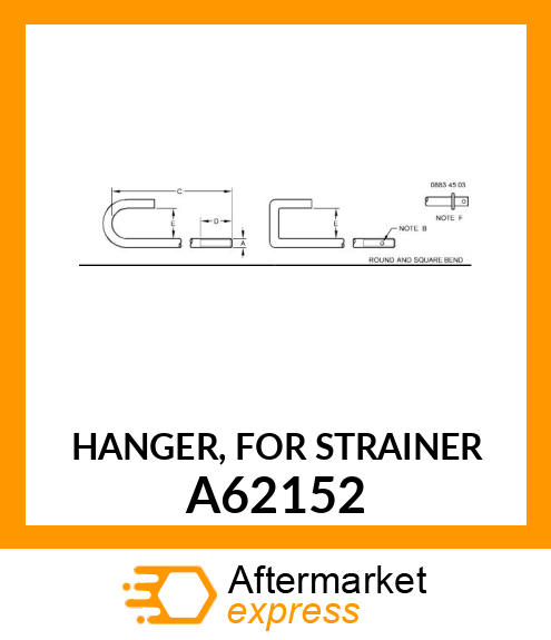 HANGER, FOR STRAINER A62152