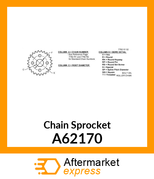 Chain Sprocket A62170