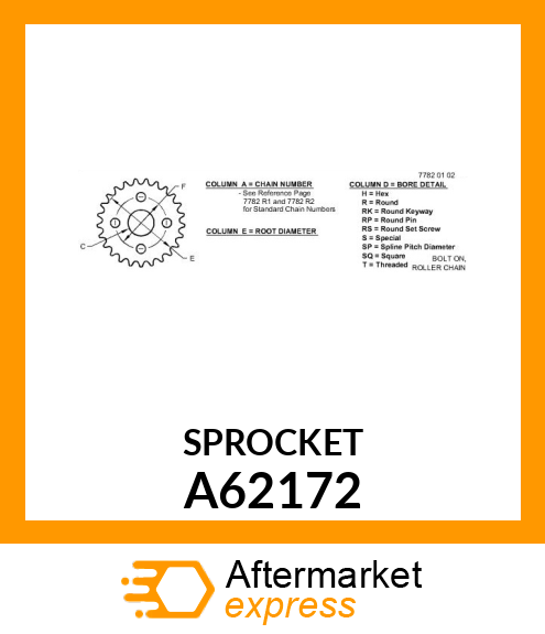 Chain Sprocket A62172