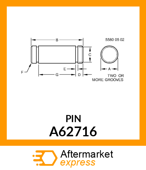 PIN, WING DEPTH CONTROL A62716