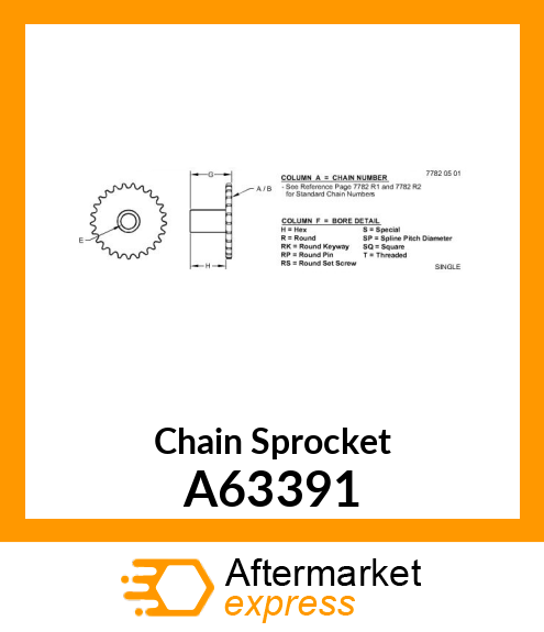 Chain Sprocket A63391