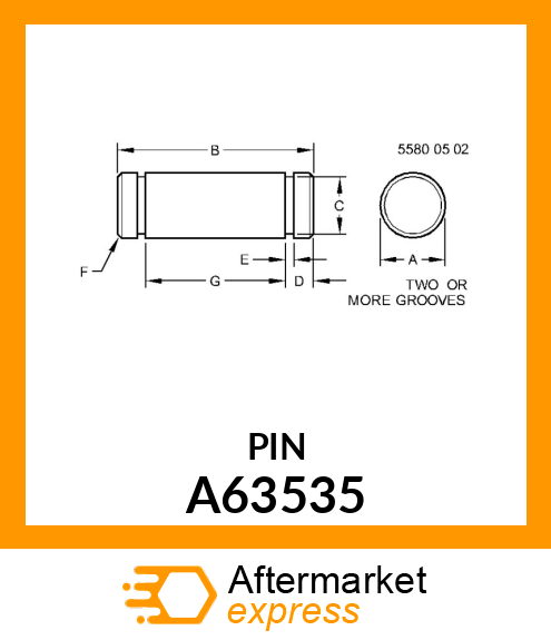 PIN, CASTER LIFT A63535