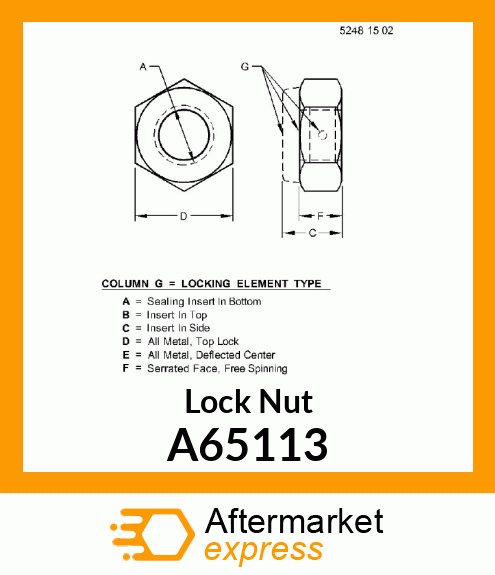 Lock Nut A65113