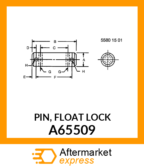 PIN, FLOAT LOCK A65509