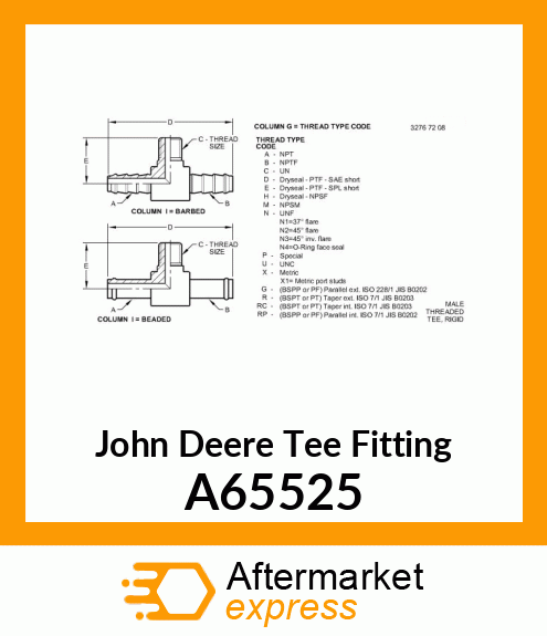 Tee Fitting A65525