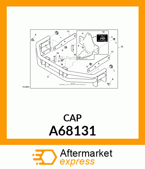 PLUG, HAND/SAFETY RAIL A68131