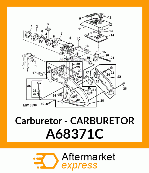 Carburetor - CARBURETOR A68371C