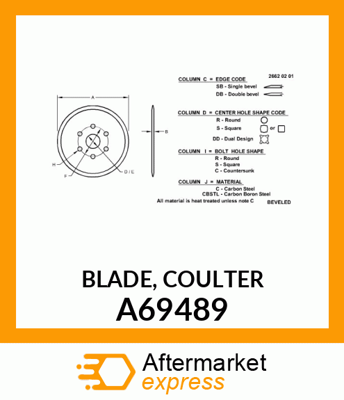 Disk Colter A69489