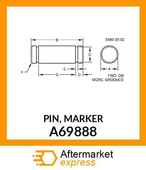 PIN, MARKER A69888