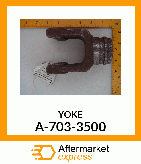 Universal Joint Yoke - TUBE WELD YOKE (W/ BEARING GROOVE) A-703-3500