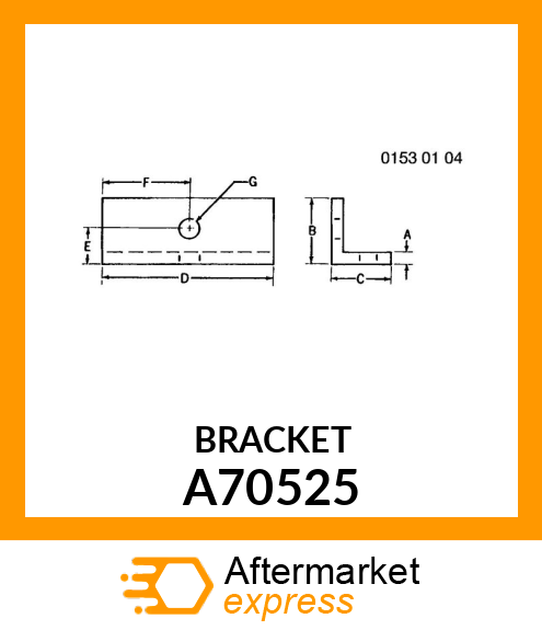 BRACKET A70525