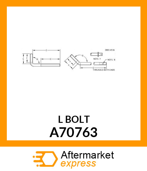 BOLT, L A70763