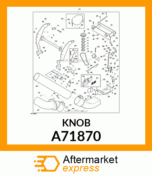 RETAINER (LID STRAP CATCH) A71870