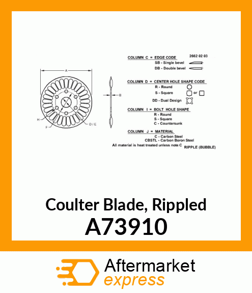 Disk Colter A73910