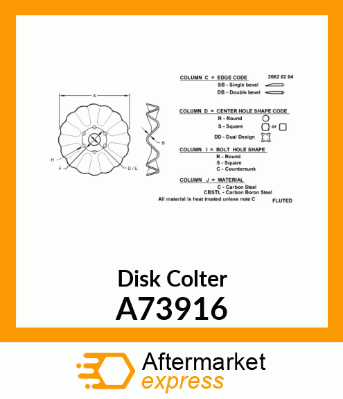 Disk Colter A73916
