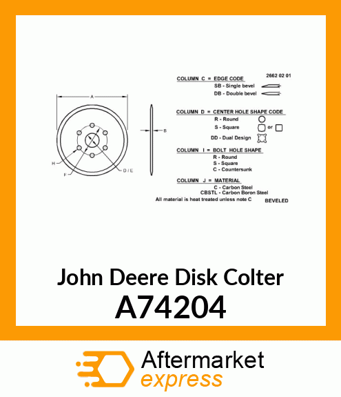 Disk Colter A74204