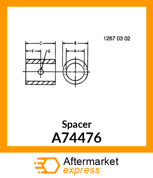 Spacer A74476