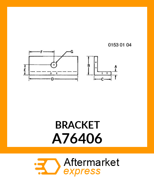 BRACKET A76406