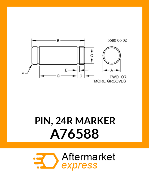PIN, 24R MARKER A76588