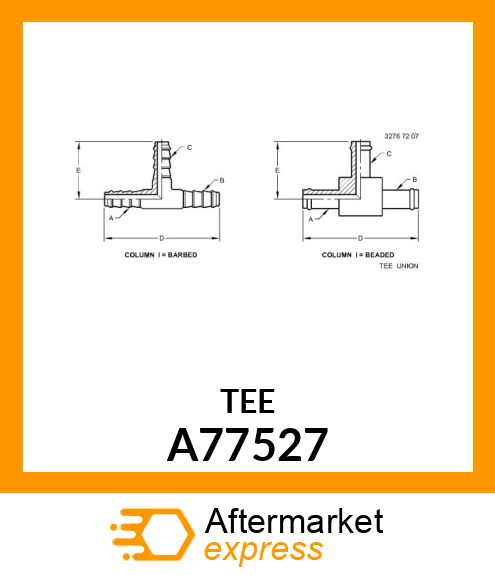 FITTING, TEE 1 A77527